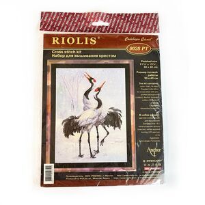 Riolis CRANES IN SNOW 0028 PT Cross Stitch by Alexandra Gusarova 2014 NEW Sealed